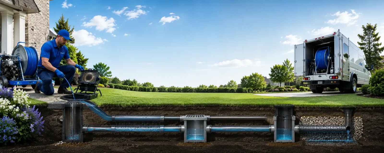 Outdoor drain cleaning information for Preston, MS
